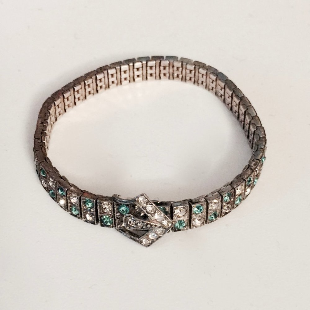 Sterling Paste Diamonbar Bracelet